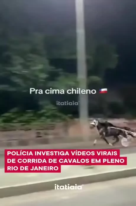 Polícia investiga vídeos virais de corrida de cavalos no Rio de Janeiro