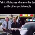 Patrick Mahomes vs dad and brother