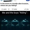 Alien invasion meme