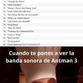 Viendo la banda sonora de Antman 3