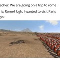 For Rome!