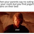 No eating in your room
