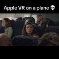 Usando el Apple Vision pro en un avión