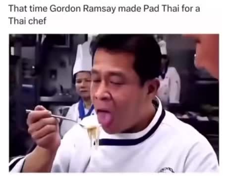 Gordon Ramsay made Pad Thai for a Thai chef - Meme by TristanaGOLD ...