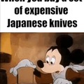 Expensive Japanese knives
