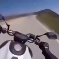 I hope the guy in the bike was ok.