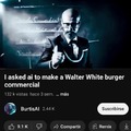 Walter White Burger commercial fully made with AI