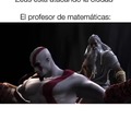 Kratos es profe de matemáticas