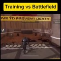 Training vs Battlefield
