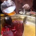 Removing cooking oil using ice