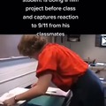 Student captured the 9/11 classmates reaction